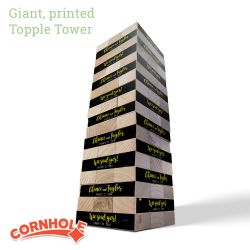 Personalized "We Said Yes" Giant Vinyl Topple Tower